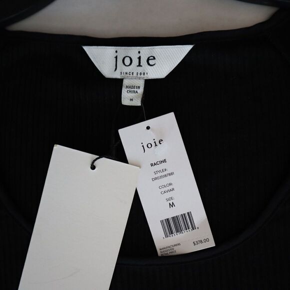 Joie DR035187881 Women's Sz M Black Racine Silk Square Neck Maxi Dress - Picture 11 of 15